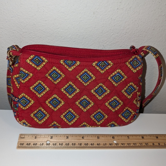 COPY - ๐ $3/$15 Vera Bradley "Villa Red" Small Crossbody Purse - Picture 10 of 16